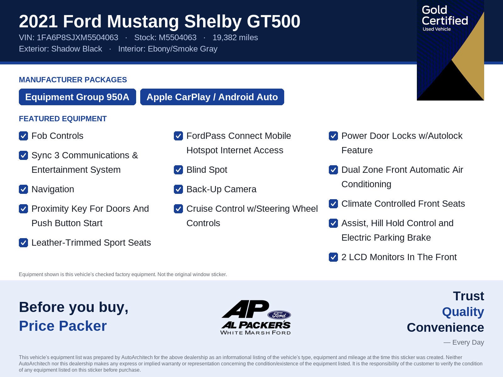 2021 Ford Mustang Shelby GT500