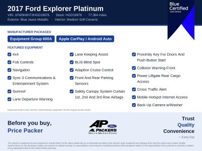2017 Ford Explorer Platinum