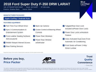 2018 Ford Super Duty F-350 DRW LARIAT