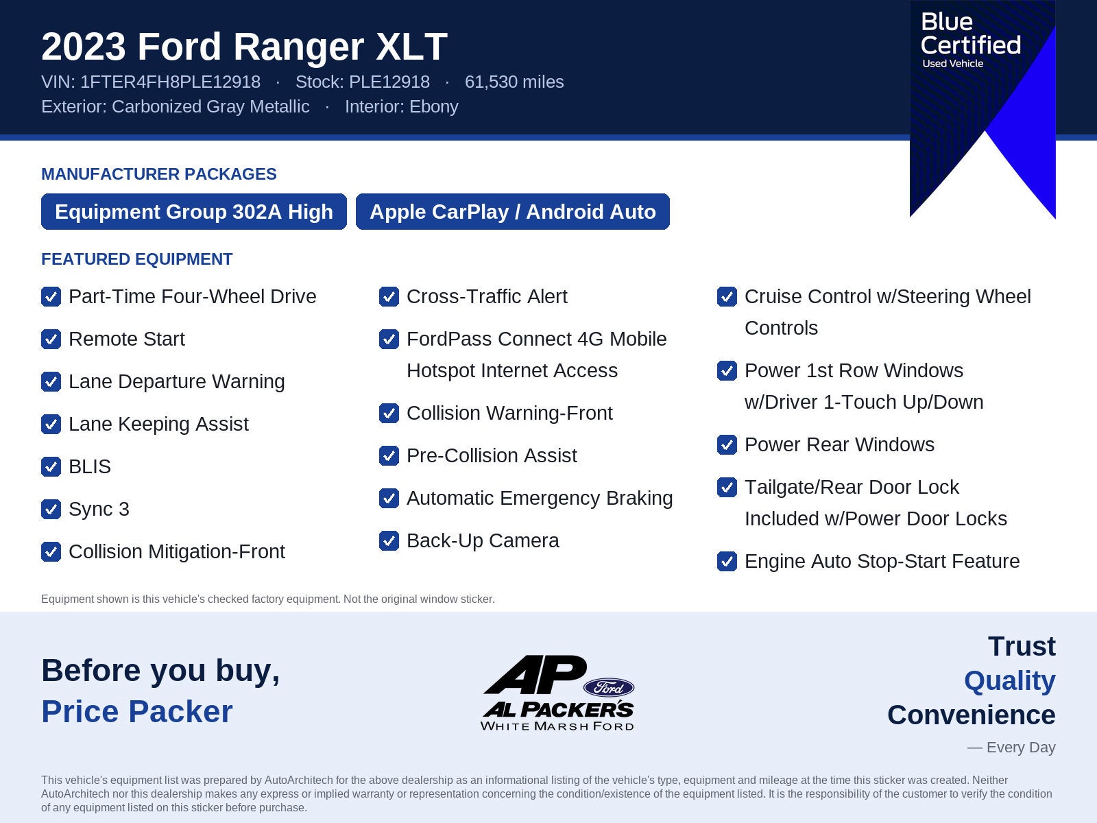 2023 Ford Ranger XLT