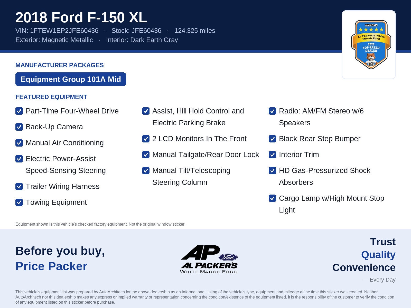 2018 Ford F-150 XL