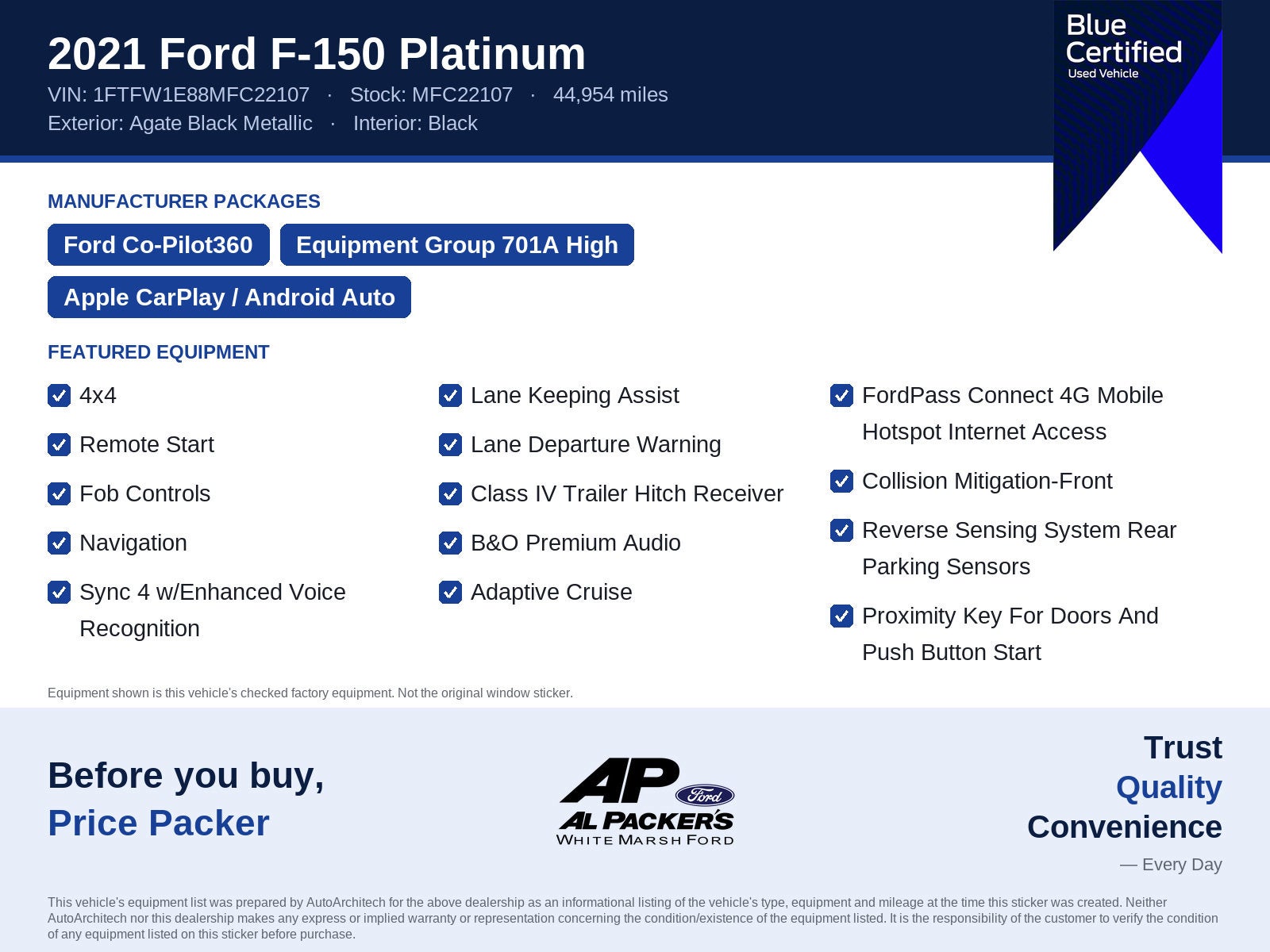 2021 Ford F-150 Platinum