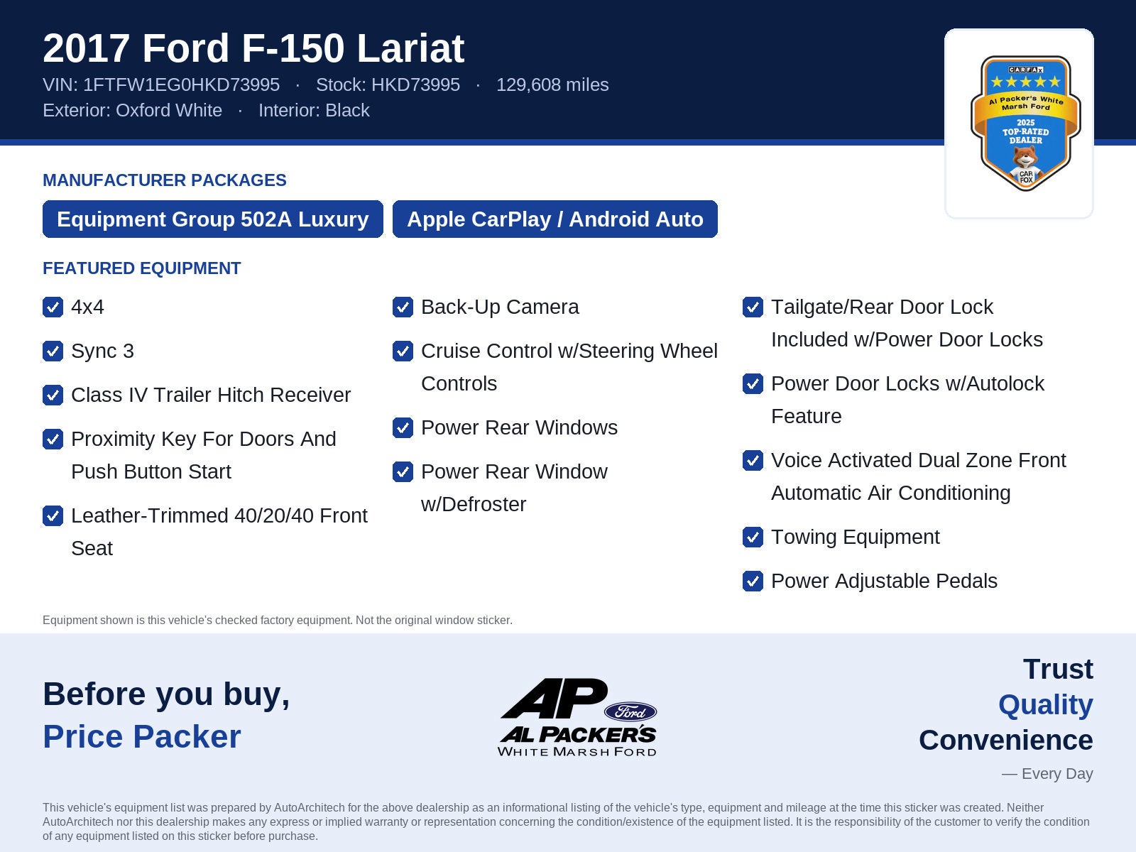2017 Ford F-150 Lariat