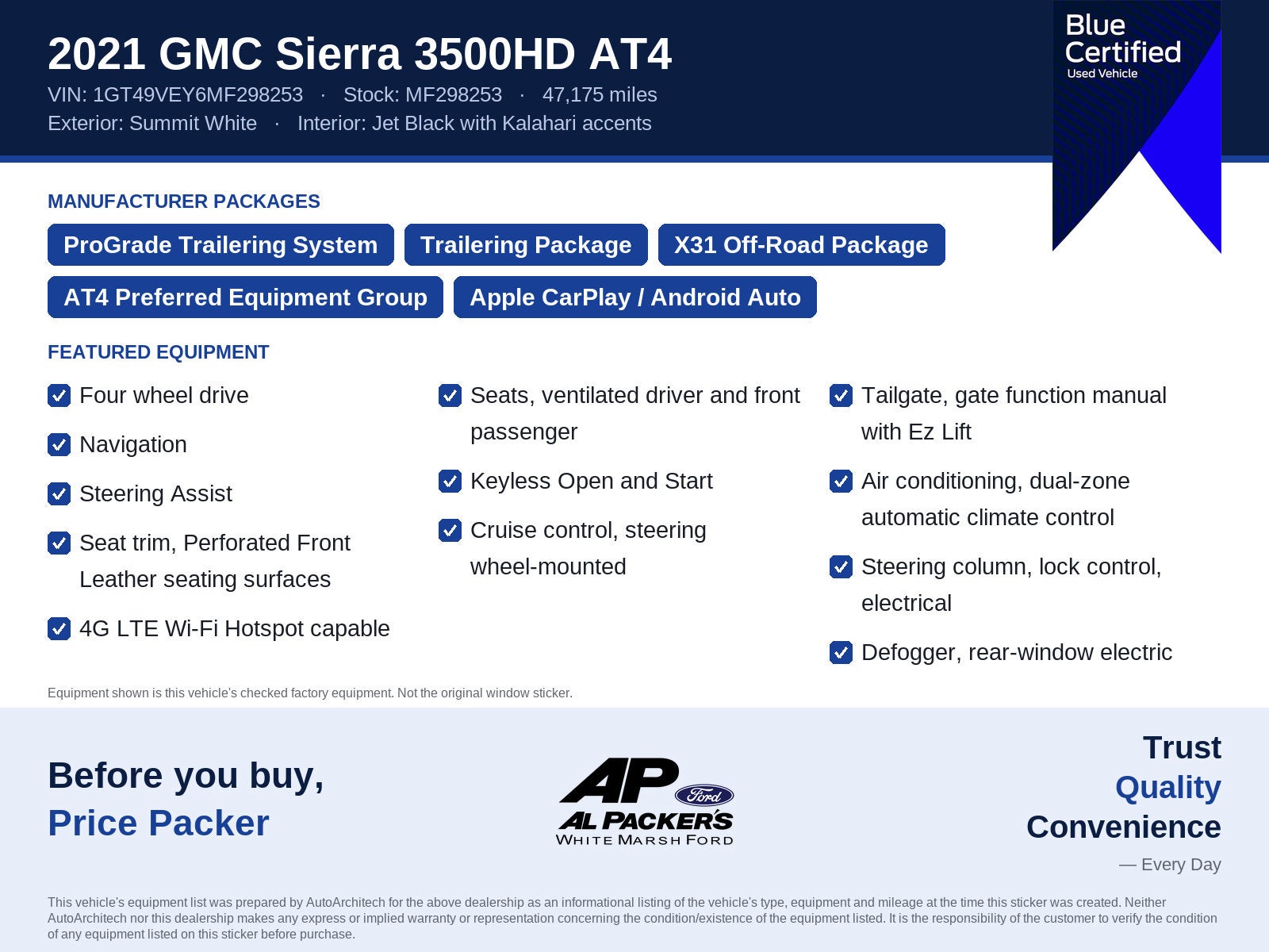 2021 GMC Sierra 3500HD AT4