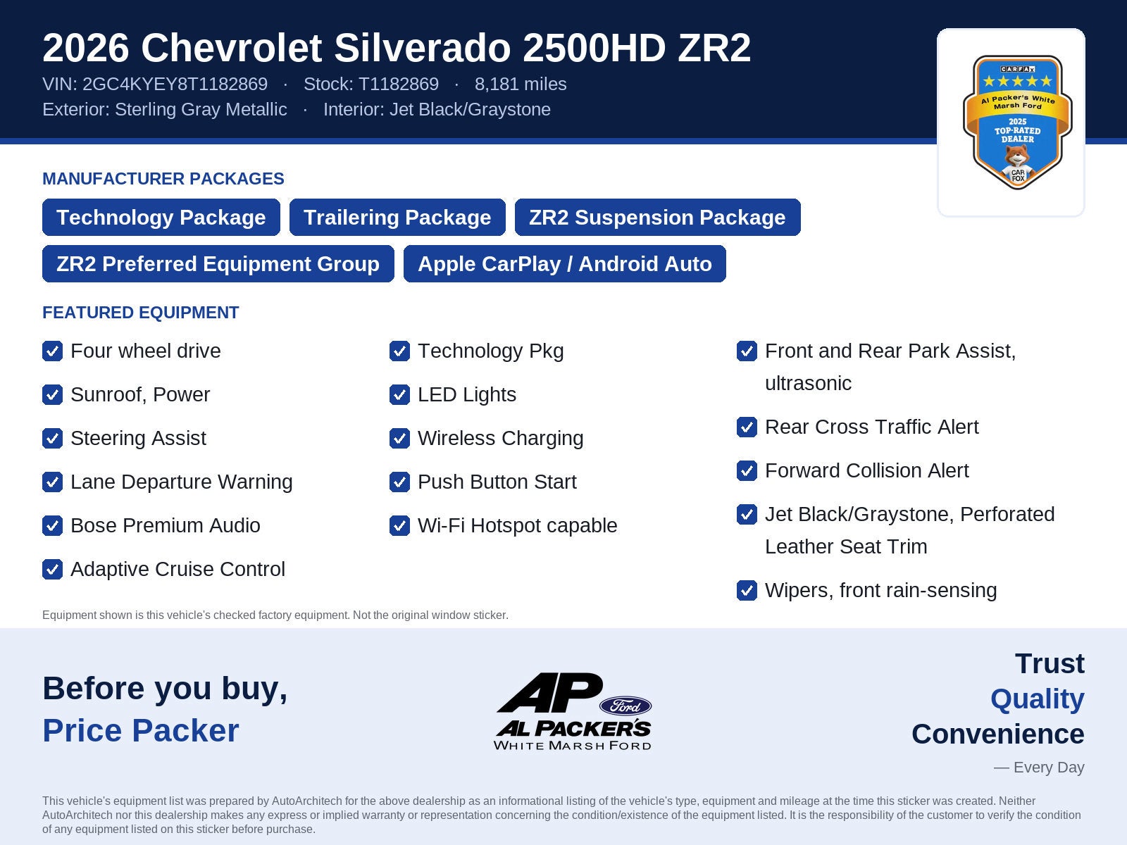 2026 Chevrolet Silverado 2500HD ZR2