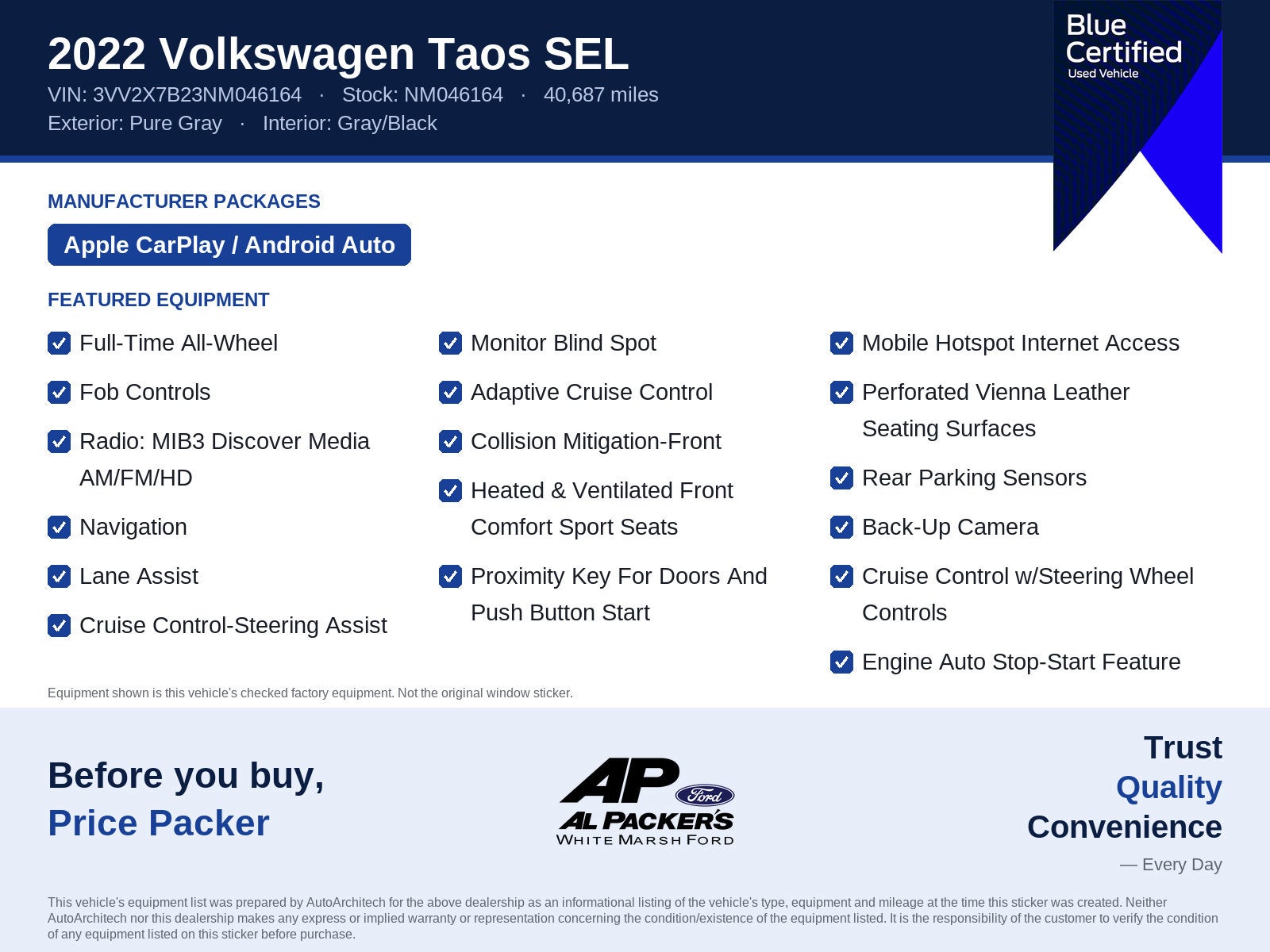 2022 Volkswagen Taos SEL