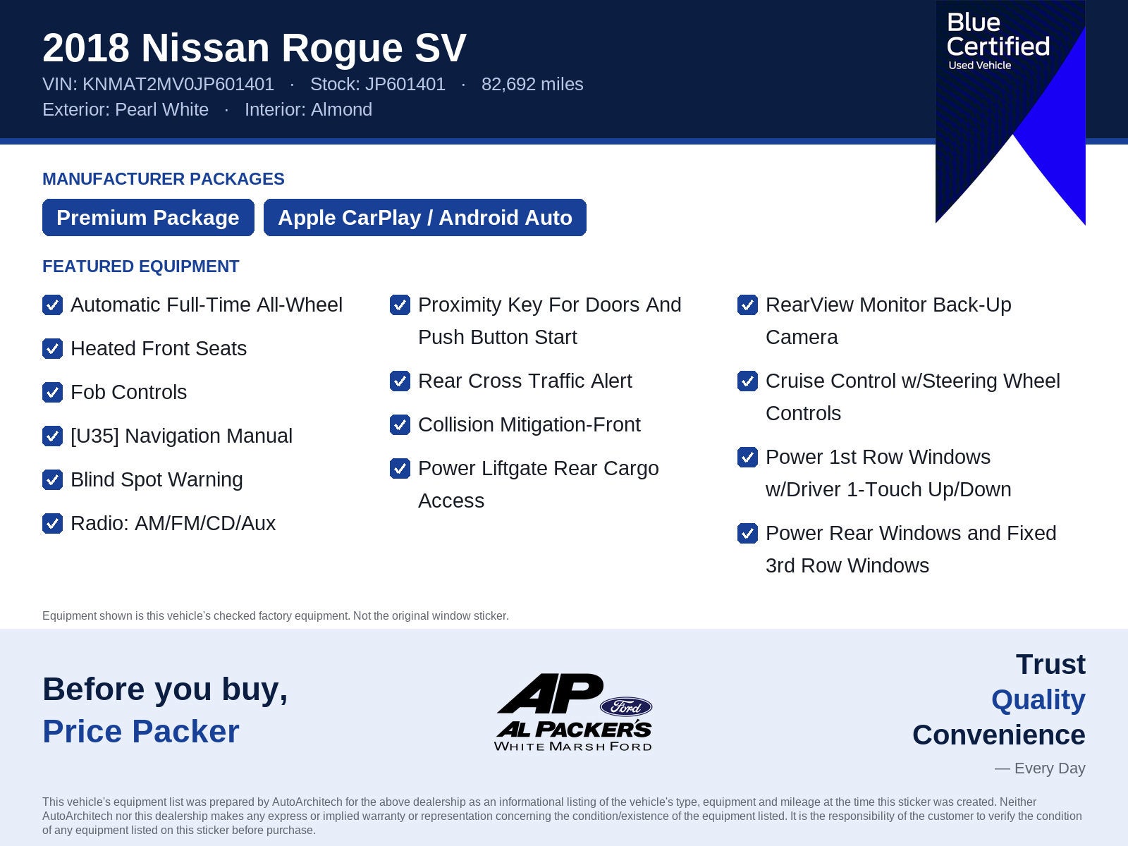 2018 Nissan Rogue SV