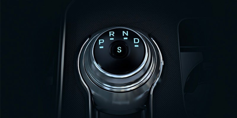 Close up view of the gear selector on a 2024 Ford Edge