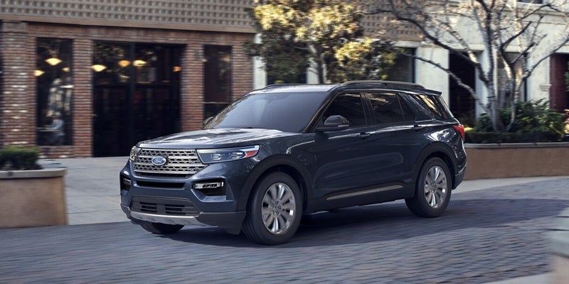 Photo of a 2025 Ford Explorer driving on the road