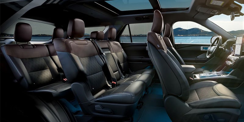 Interior view of a 2025 Ford Explorer