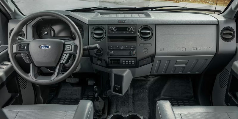 Interior view of a 2024 Ford F-650